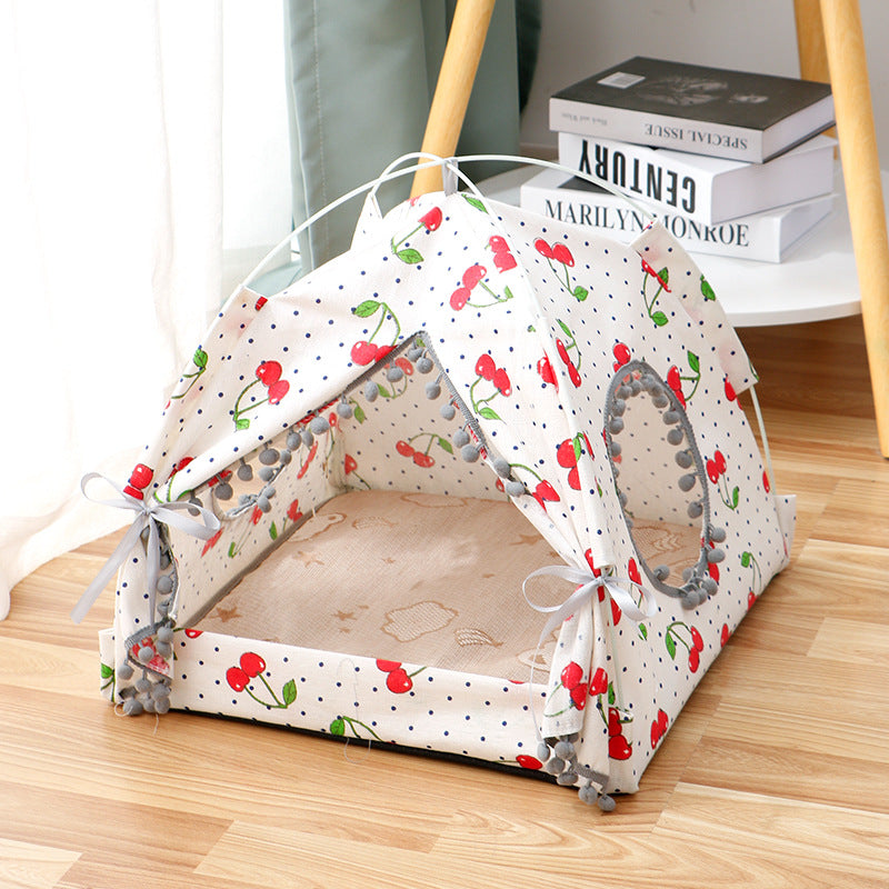 Cat House Enclosed Bed